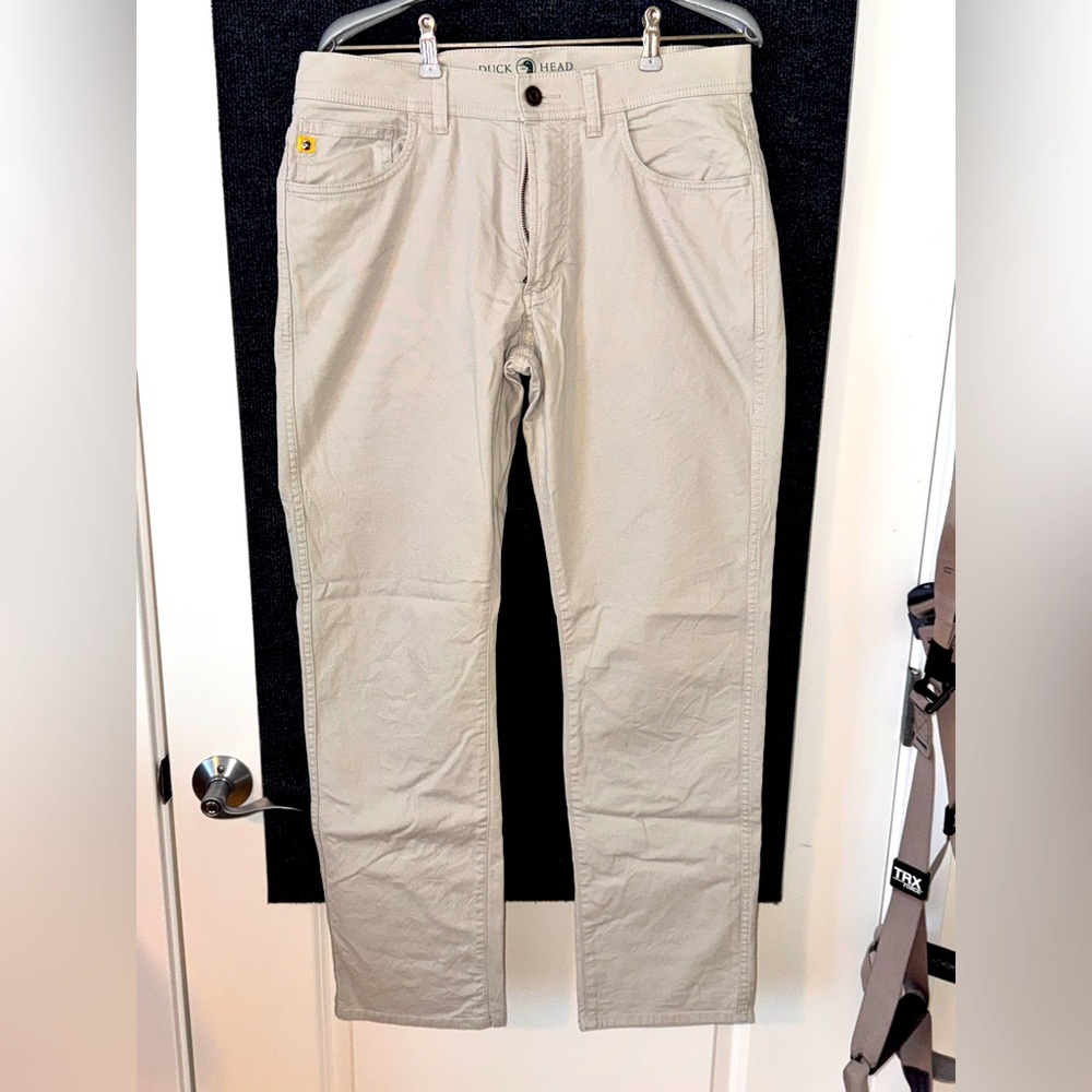 Duck Head Pinpoint Canvas Five-Pocket 32/32 Stone